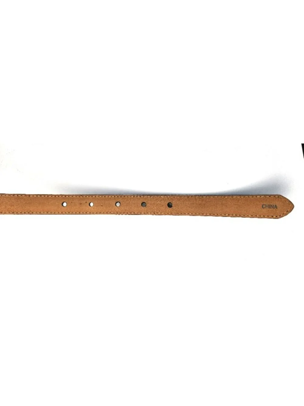Brighton Women's Croc Embossed Leather Belt Silver Heart & Crystals L/34 B10483